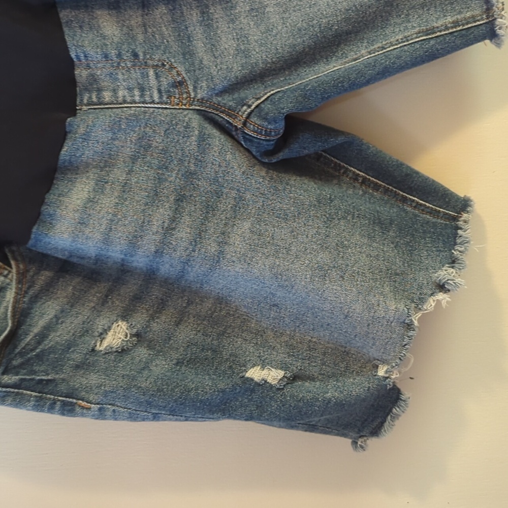 Maternity Denim Shorts - Picture 3 of 6